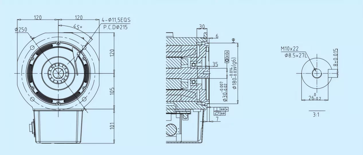 Integrated Water Cooled Synchronous Motor